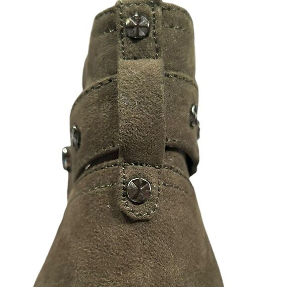 NIB GBG GUESS Green Stiletto Platform Booties Deeka Size 9M - Picture 7 of 15